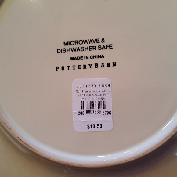 Pottery barn set of 5 salad plates - Picture 4 of 4